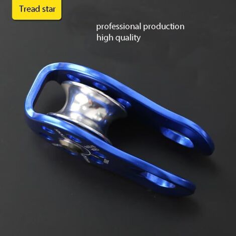Produktbild von Kletterrolle 26KN – Hochleistungs-Riemenscheibe Aus Aluminiumlegierung, Für 12-mm-Seile, Vielseitig Einsetzbar Beim Klettern, Transport Und Schleppen (Schwarz)