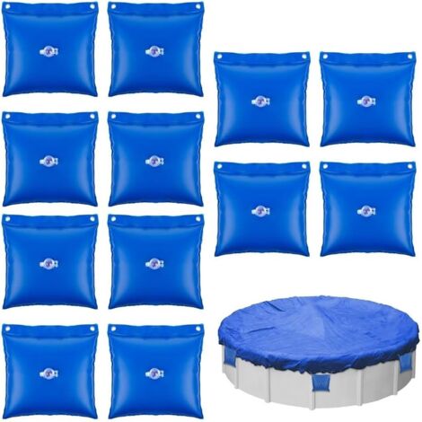 Schwimmbad-Sandsack, 30 x 29 cm, Schwimmbadkissen, winterfeste Hängetaschen, robuste Schwimmbad-Wassersäcke, oberirdische Winter-Schwimmbadabdeckung (12 Stück)