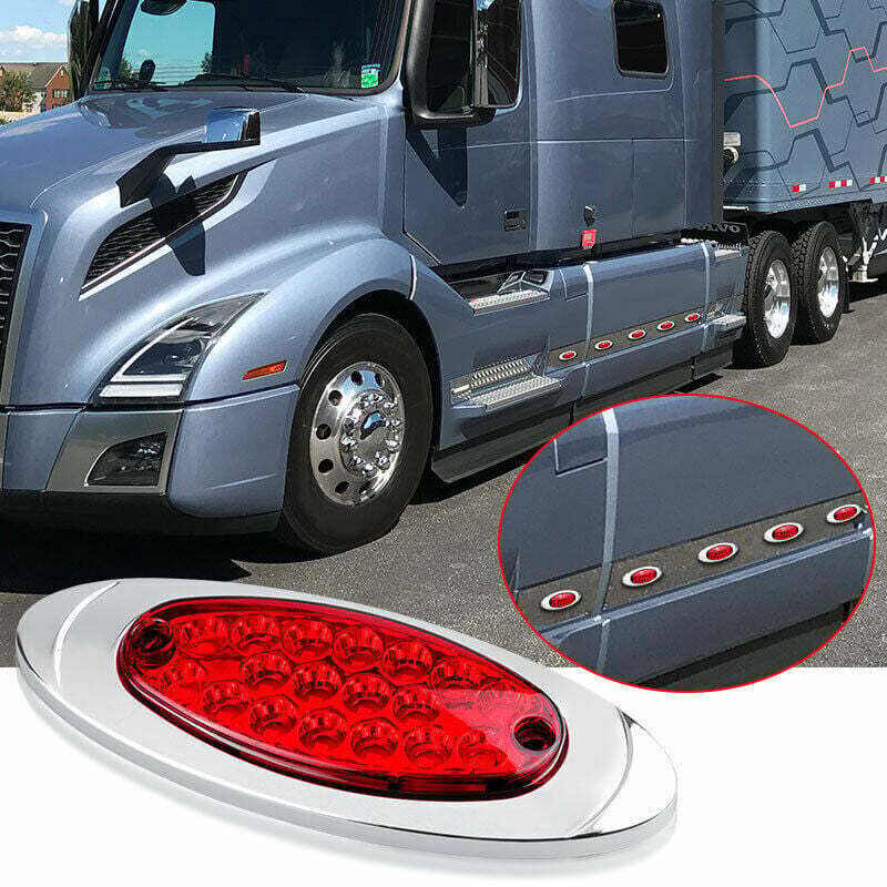 Blocchi illuminazione e componenti 4 pezzi 24 V bianco rosso posteriore