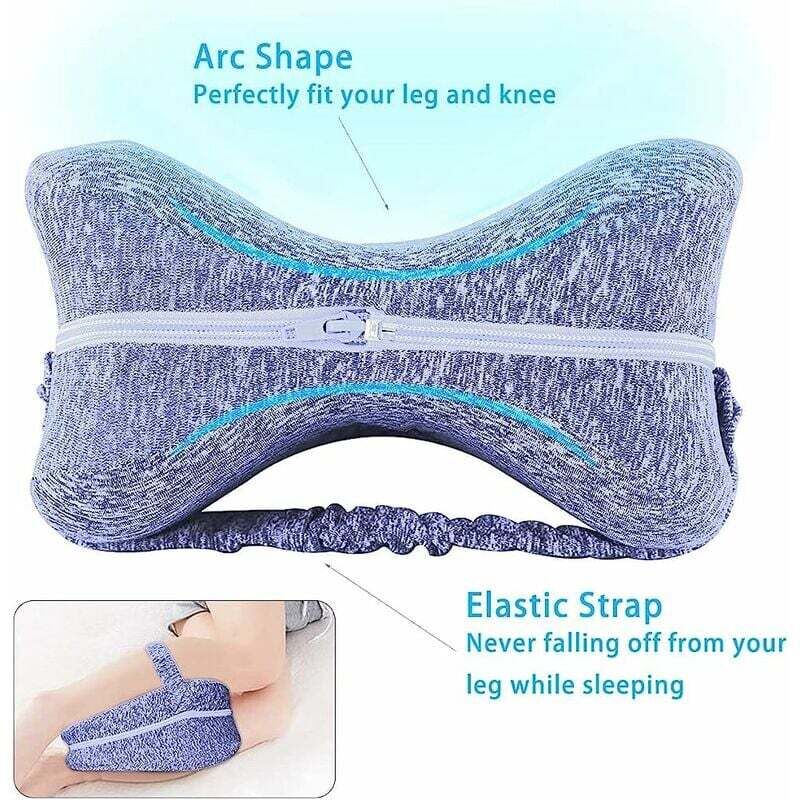 CUSCINO PER GAMBE SUPPORTO ORTOPEDICO GINOCCHIA SCHIENA LAVABILE MEMORY FOAM