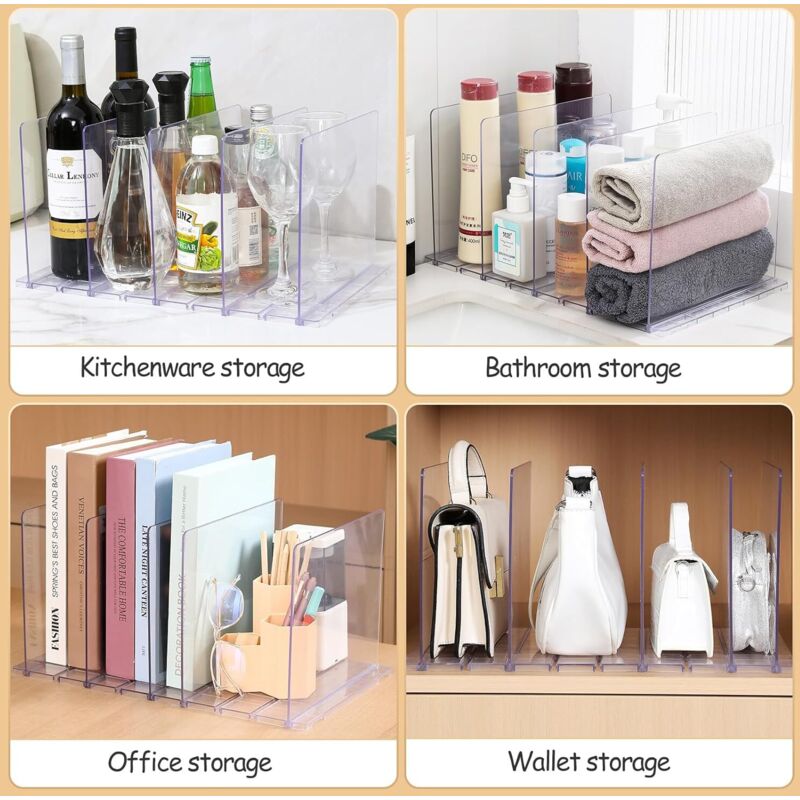 Organizzatore Pieghevole Per Borse E Vestiti – 47,5x24x20 Cm, Tessuto Di Lino, Scomparti Multipli, Facile Accesso
