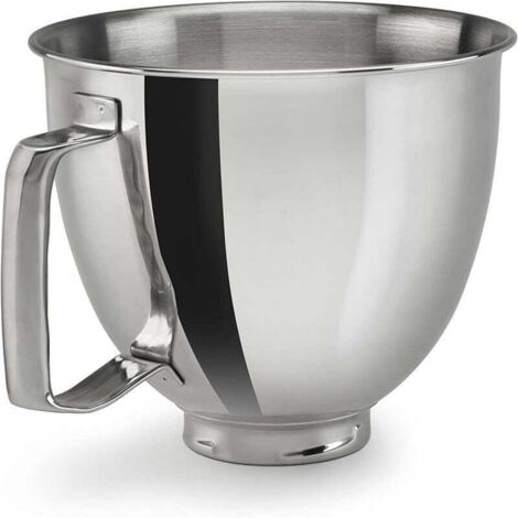 Ciotola per miscelazione in acciaio inossidabile KitchenAid Kaishanyi Accessori per macchine da chef K5THSBP per 5QT con manico (1/4)