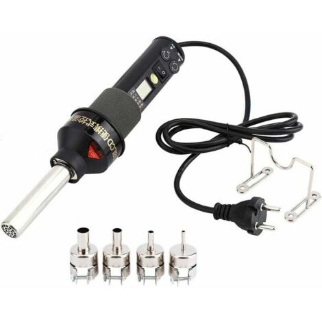 Stazione di saldatura dissaldante con pistola ad aria calda elettronica regolabile LCD da 220 V e 450 W per IC SMD BGA (1/4)