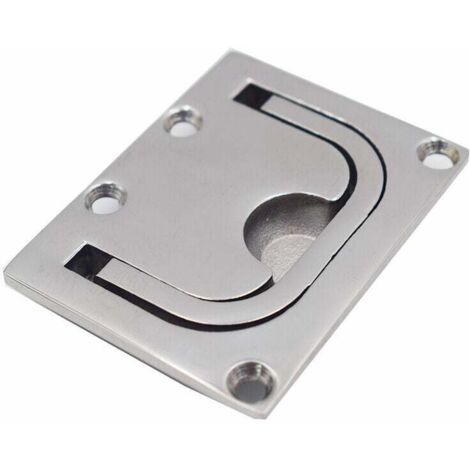 Maniglia incassata per cassetto Maniglia marina Maniglia incassata per portello in acciaio inox Maniglia per barca a filo per portello per barca (76 57 mm), questo prodotto non è dotato di viti, Fonep (1/5)