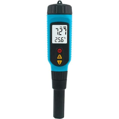 PH818M Misuratore PH per la lavorazione degli alimenti Soluzione tester PH alimentare 2 in 1 Misuratore di temperatura Sonda di misurazione PH digitale retroilluminata LCD (1/5)