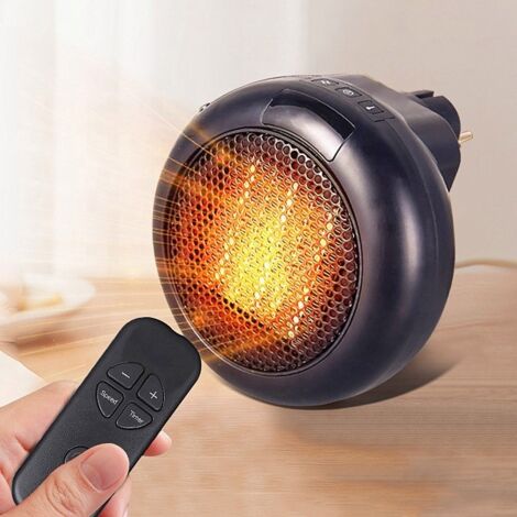 Termoventilatore, riscaldatore ceramico con telecomando, termoventilatore con protezione dal surriscaldamento, riscaldamento silenzioso per camera da letto, ufficio (1/5)