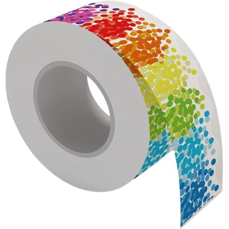 pezzi di bordo per bacheca a pois colorati per aula, ufficio, lavagna, lavagna bianca, bordo flessibile da 20 m (1/5)