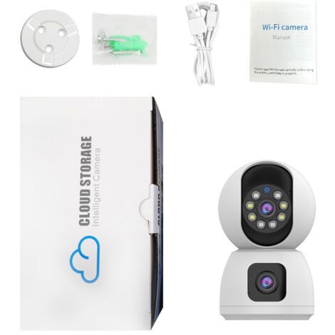 Telecamera di sicurezza interna 5G, telecamere di sicurezza per animali domestici da 4 MP con app per telefono con baby monitor WiFi, rilevamento del movimento AI, telecamera domestica wireless con mo (1/5)