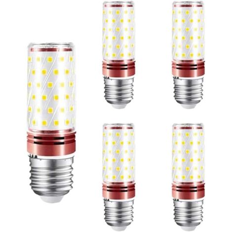Confezione da 5 lampadine LED E27 da 24 W, bianco freddo 4000 K (3000 lumen), 100 lumen per watt, angolo del fascio di 360°, lampadina LED a risparmio energetico per stadi