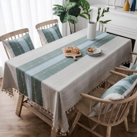 Tovaglia rettangolare antimacchia tovaglie impermeabili tovaglia moderna tovaglia lavabile in lavatrice tovaglia rivestita tovaglia da pranzo tovaglia da cucina 200 x 140 cm
