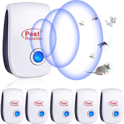 Dissuasore Elettronico Per Parassiti A Ultrasuoni - Dispositivo Da Interno Con Onde Elettromagnetiche, 3 Modalità (ULTRA/TRANS/DUO), Raggio 120 M², Contro Topi E Insetti - 5