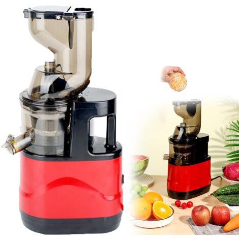 Estrattore di succo a bassa velocità, resa di succo puro del 98,5%, macchina per frutta e verdura fresca da 150 W + separazione del succo residuo + diametro grande