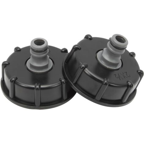 KIRZAX 4 pezzi Tappi adattatori IBC Connettore serbatoio IBC da 1 di pollice - Adattatore serbatoio per valvola IBC da 1000 litri