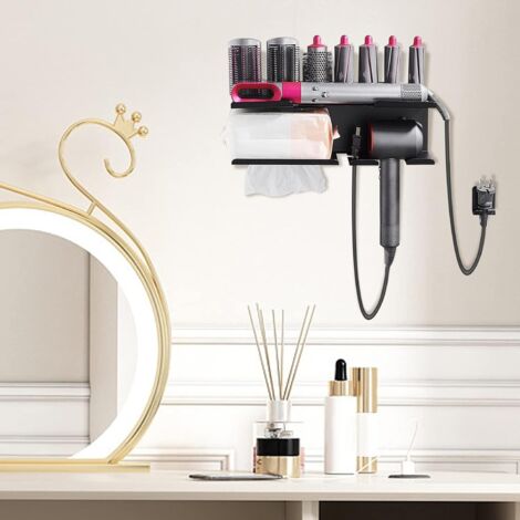 Porta Asciugacapelli, Porta Piastra Per Capelli, Porta Spazzola Per Capelli Porta Spazzolino Da Denti Organizer Per Bagno Organizer Per Trucco Organizer Per Toeletta Bianco 90843771