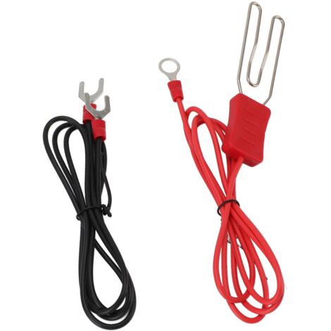 Connettore per filo di recinzione elettrica, kit terminale a gancio M8 in acciaio inossidabile per recinzione ranch, facile da usare, collegamento sicuro con picchetto di terra, filo (3 pezzi) (1/5)