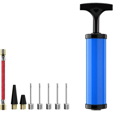 Kit di gonfiaggio portatile per palloni da basket, calcio, pallavolo, rugby, calcio, salvagenti e altri gonfiatori