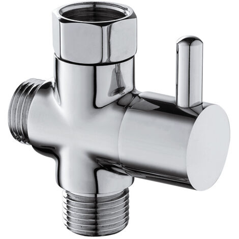Accessori Valvola a 2 vie per rubinetto da cucina da giardino, distributore d'acqua in ottone due volte con rubinetto a sfera, standard europeo interno