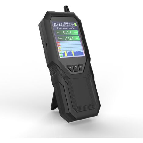 Rilevatore di radiazioni nucleari con dosimetro e display LCD, portatile, con rilevatore di radiazioni Beta, Gamma e raggi X, ricaricabile (1/5)