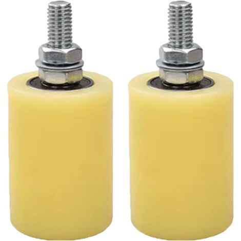 5 rulli per cancelli scorrevoli, rulli per cancelli in nylon per impieghi gravosi, per casa, garage, giardino (50 x 70 mm)