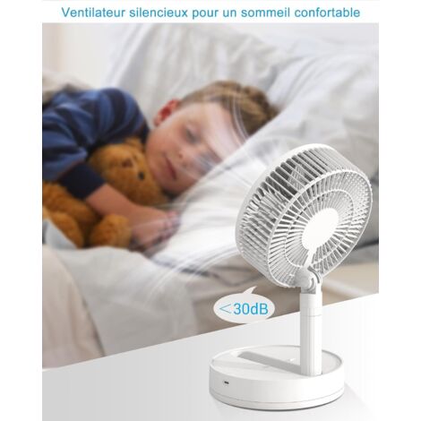 Anysun Ventilatore Portatile USB Con Raffreddamento A Piastra E Batteria 5000mAh - 3 Velocità, Display Digitale, Pieghevole 90° - 2