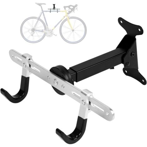 Supporto da parete per bici, garage stabile, angolazione e distanza dalla parete regolabili fino a 30 kg, supporto da parete pieghevole, sospensione a parete per mountain bike, bici da strada - Imbott