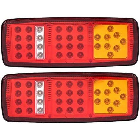 Luci posteriori a LED, 12V per auto, camion, rimorchio, barca, fanale posteriore, indicatore di direzione del freno, indicatore di direzione a LED, indicatore di direzione del freno posteriore, indica (1/5)