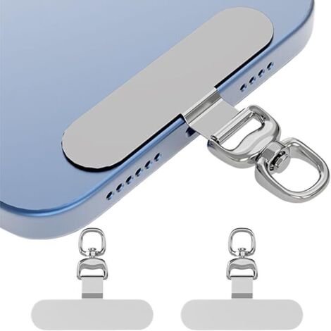 pezzi Catena universale per cellulare multifunzione in acciaio inossidabile girevole a 360° universale per la maggior parte degli smartphone (1/5)