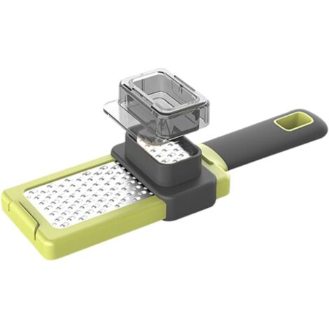 pezzi Affettatrice manuale multifunzionale Grattugia per aglio e verdure Utensile da cucina pratico verde per tritare e grattugiare frutta e condimenti (1/5)