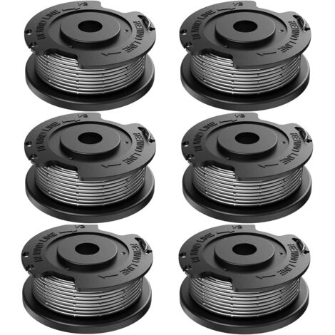 Bobina e filo di ricambio da 6 pezzi per Bosch Art 23 SL / 26 SL/2300, EasyGrassCut 18, 23, 26, 18-230/18-260, UniversalGrassCut 23-450/26-500 (OEM F016800569 F016800385) (1/5)