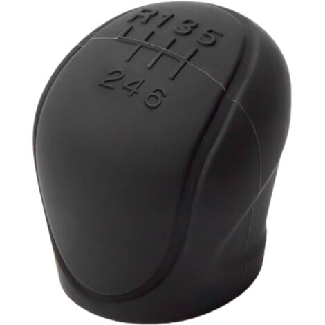 Copertura universale per barra del cambio per auto, 6 marce, in silicone, accessori di protezione antiscivolo, colore nero (1/5)