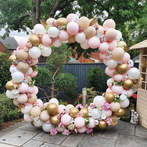 Ghirlanda di Palloncini Colori Chiari per Matrimonio - Idea Decorazione