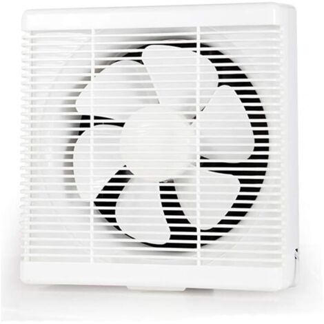 Ventilatore estrattore aria da 150 mm, ventilatore di scarico da 300 m³/h, 25 W, ventilatore da parete reversibile bidirezionale, per bagno, cucina, soffitta, finestra, garage, 6 pollici (senza spina)