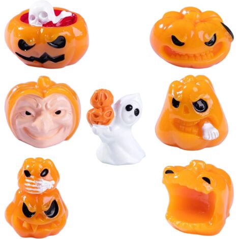 Decorazione Halloween Casa Zucca e fantasma, Luci Halloween LED, Zucca Luminosa e Fantasma Luminoso