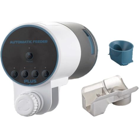 Distributore automatico di cibo per acquari, distributore di cibo, alimentatore automatico, distributore di cibo per terrari. (4 modalità e manuale) (1/5)