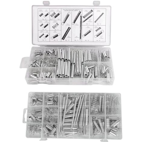 Kit assortimento molle 1/2, 200 molle di estensione in metallo resistente di ricambio (2) (1/5)