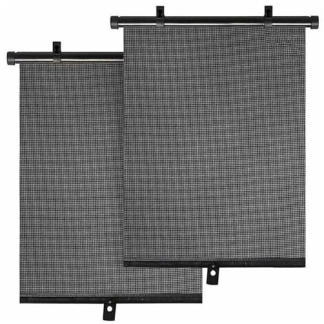 Parasole per auto, confezione da 2, parasole retrattile, protezione solare laterale, 40 x 45 cm, anti UV (40 x 45 cm) (1/5)