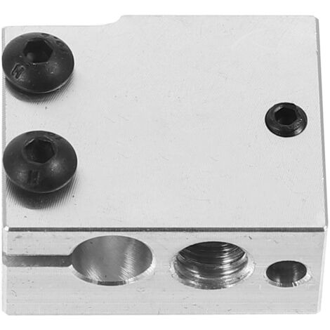 Testa di estrusione Crater Parti per stampa 3D Accessori per stampa 3D Accessori per hotend per stampante 3D Accessori per estrusori Blocco riscaldante in alluminio compatibile con Pt100 (1/5)