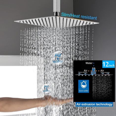Soffione Doccia A Pioggia Ad Alta Pressione Da 14 Con Doccetta Portatile E Soffione Doccia Combinato Con Tubo Lungo Con 9 Modalita Di Soffione Doccia E Braccio Di Estensione Regolabile Cp 86136322