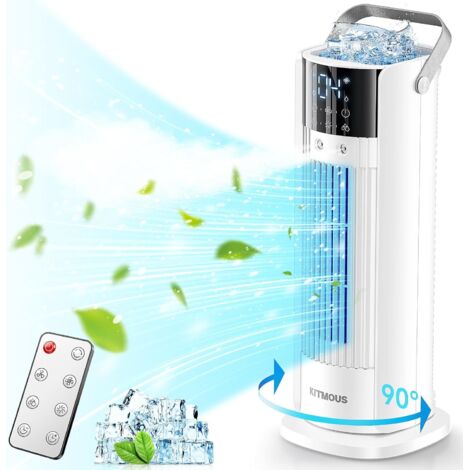 Condizionatore d'aria portatile silenzioso, 3 in 1 raffrescatore d'aria portatile condizionatore d'aria ventilatore umidificatore, [classe energetica A++]