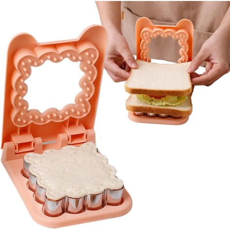 pezzi taglia e sigilla panini, timbri per macchina del pane, taglia panini, taglia biscotti, sigilla panini per bambini, taglia panini da picnic, per panini, biscotti, impasto, pancake