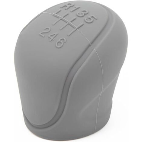 Copertura universale per barra del cambio per auto, 6 marce, in silicone, accessori di protezione antiscivolo, colore grigio (1/5)