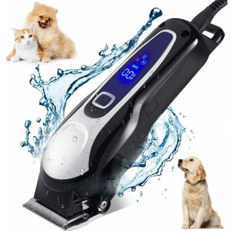Tosatrice professionale per cani, tosatrice elettrica senza fili per cani per kit di peli lunghi e spessi, tosatrice professionale per cani e gatti, kit per la toelettatura degli animali domestici, la