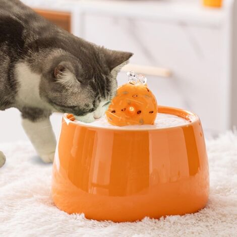 Fontana per gatti in ceramica, fontana per animali domestici, fontana automatica per acqua potabile in ceramica per cani