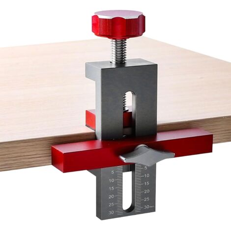 Posizionatore di installazione per porte di armadi in lega di alluminio regolabile per la lavorazione del legno (1) (1/5)