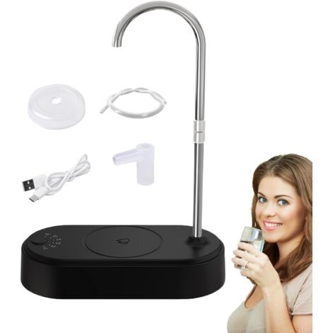Distributore d'acqua per camera da letto Pompa elettrica portatile per bottiglie d'acqua Pompa elettrica con rotazione di 360 gradi e 6 modalità per campeggio, lavoro, viaggi, attività all'aperto (1/5)