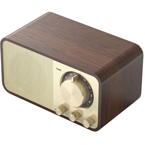 Altoparlanti vintage classici in legno Soundbar stereo Surround Subwoofer Aux Radio FM (1/5)