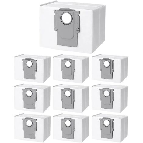 10 borse a tracolla applicabili per Xiaomi Roborock S8+/S8 Pro Ultra S7 MaxV Ultra/S7 Pro Ultra/Q7+/ Q7 Max+/Q5+/T8, sacche di aspirazione di ricambio per stazione di aspirazione Roborock s7 (1/5)