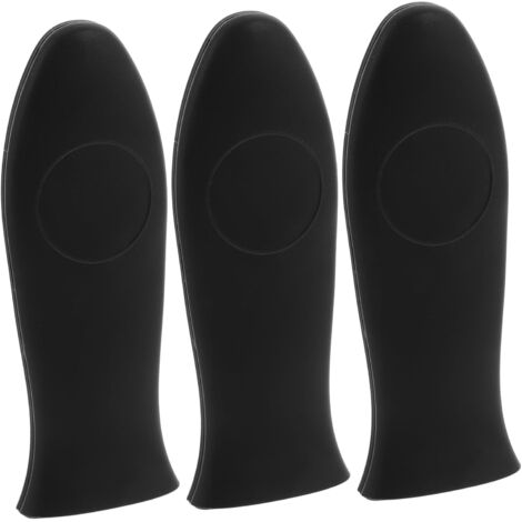 10 pezzi di manicotti per pentole in silicone, coperture protettive antiscivolo resistenti al calore per padelle in ghisa, manici in metallo per pentole e padelle (1/5)