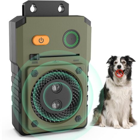 Antiabbaio per cani, 3 dispositivi antiabbaio a ultrasuoni con frequenza regolabile, dispositivo dissuasivo ricaricabile da 50 piedi per cani di piccola e grande taglia all'aperto, antiabbaio per cani