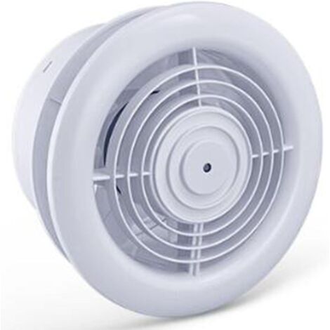 Ventilatore da parete da 150 mm, ventilatore di scarico per bagno con valvola di non ritorno, estrattore di aria calda da 1850 giri/min, scocca in ABS, per cucina, servizi igienici, serre, tende, impe